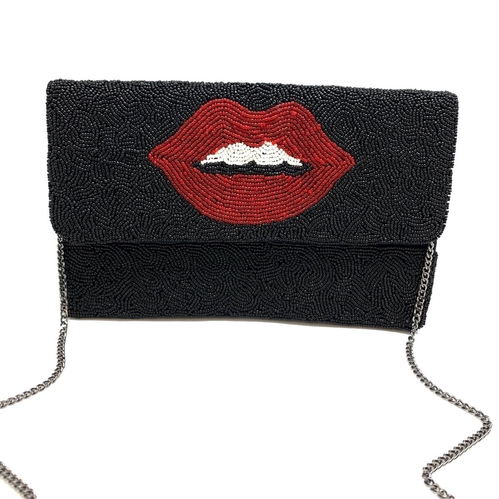 NWT beaded clutch